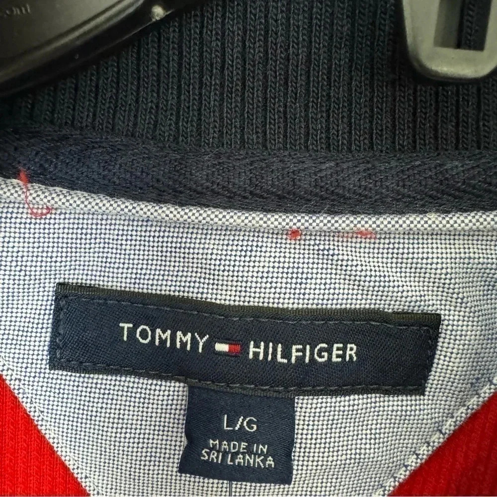 Tommy Hilfiger Mens Quarter Zip pullover Sweaters size Large - Picture 9 of 10